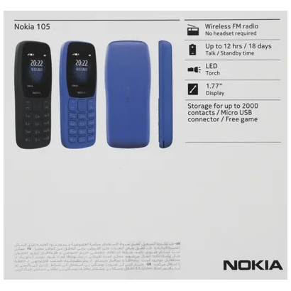 Мобильный телефон Nokia 105 TA-1416 DS Синий