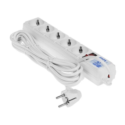 Сетевой фильтр Power Cube 5.0м белый, SPG-B-15-W
