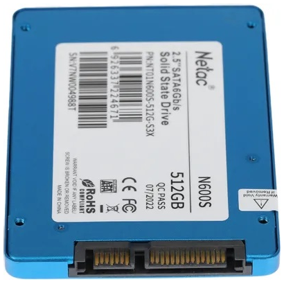 SSD 2.5'' 512Gb NETAC NT01N600S-512G-S3X