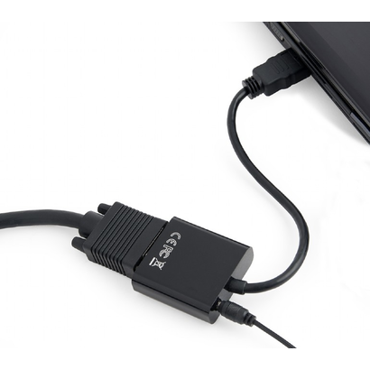 Переходник HDMI <=> Vga Cablexpert, 19M/15F, длина 15см A-HDMI-VGA-03