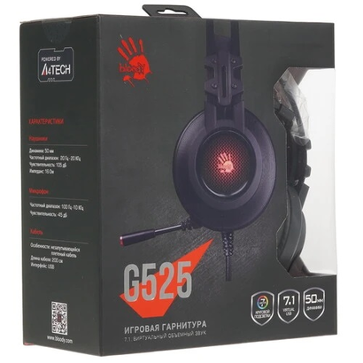 Наушники A4Tech Bloody G525 черный