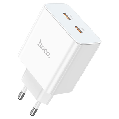 СЗУ HOCO C108A Leader PD35W dual port(2C) charger(EU) (белый)