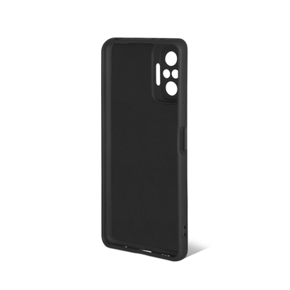 Силиконовый чехол с микрофиброй для Xiaomi Redmi Note 10 Pro DF xiOriginal-20 (black)