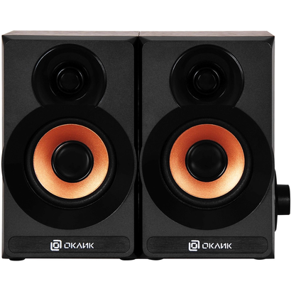 Колонки Oklick OK-161 2.0 темное дерево 6Вт
