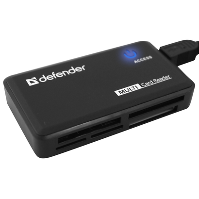 Картридер DEFENDER OPTIMUS USB 2.0,черный