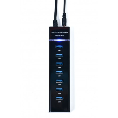 Концентратор USB KS-is KS-569 1xUSB 3.0 6xUSB 2.0 F в USB 3.0 Type A M с БП