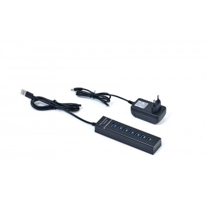 Концентратор USB KS-is KS-569 1xUSB 3.0 6xUSB 2.0 F в USB 3.0 Type A M с БП