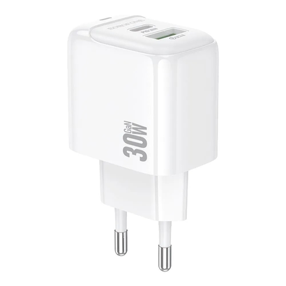 СЗУ Borofone BAS45A 2USB 3.0A PD 30W+QC 3.0 белый