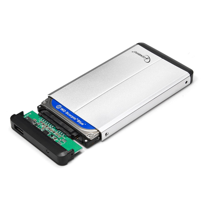Внешний корпус 2.5'' Gembird EE2-U3S-5-S, серебро, USB 3.0, SATA, металл
