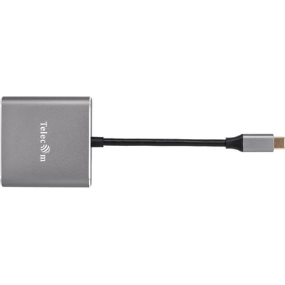 Концентратор Telecom USB3.1 TypeCm -->HDMI+USB3.0 +PD  TUC010