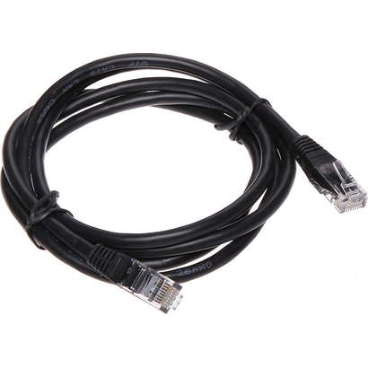 Патч-корд литой, UTP, RJ45, Cat.5e, 3m,(черный) Cablexpert PP12-3M/BК