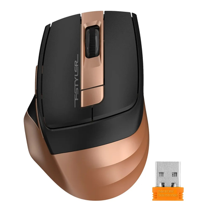 Мышь A4Tech Fstyler FG35 бронзовый/черный