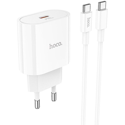 СЗУ HOCO C94A Metro, PD20W, Type-C + Type-C, Белый