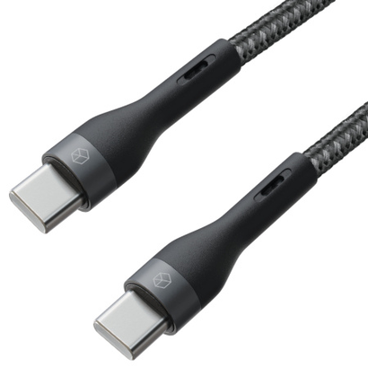 Кабель Breaking Tissue USB-C - USB-C, 60W, 3A, 1м (Черный)