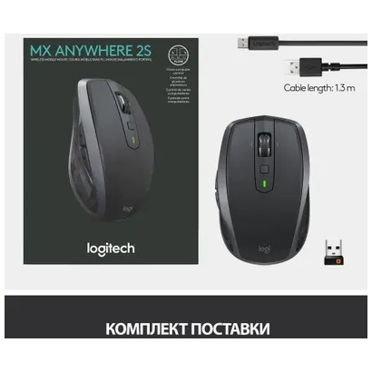 Мышь Logitech Anywhere 2S Mouse MX Graphite 910-005153