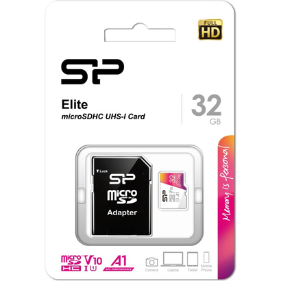 Карта памяти 32Gb Silicon Power microSD Elite A1 Class 10 SP032GBSTHBV1V20SP