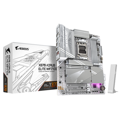 Mат.плата GIGABYTE SAM5 X870 AORUS ELITE WIFI7 ICE