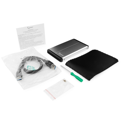 Внешний корпус 2.5'' Gembird EE2-U3S-2-S, серебро, USB 3.0, SATA, металл