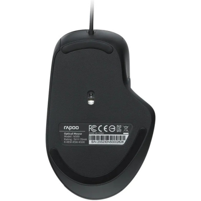 Мышь проводная Rapoo N500 черный