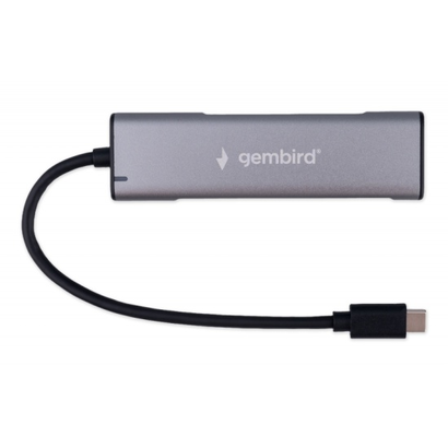 Концентратор USB3.1 Gembird UHB-U3P7-02, 7хUSB, с доп.питанием