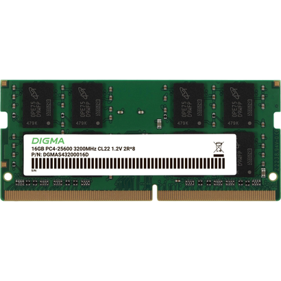SODIMM DDR4 16Gb 3200MHz Digma DGMAS43200016D