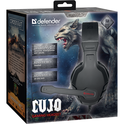 Наушники DEFENDER Cujo черный+красный