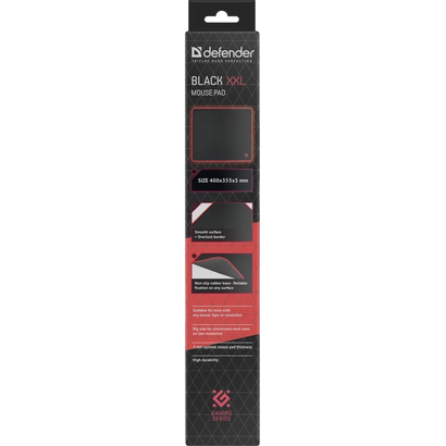 Игровой коврик DEFENDER Black XXL (400x355x3)