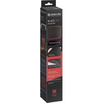 Игровой коврик DEFENDER Black XXL (400x355x3)
