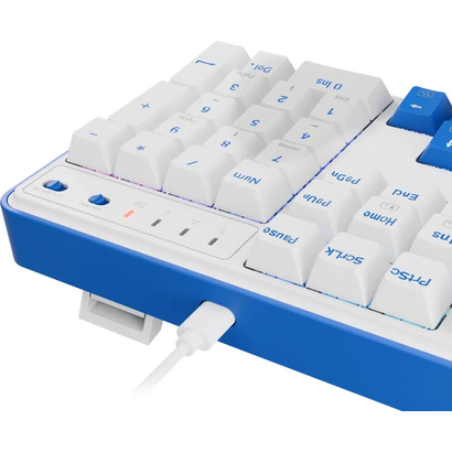 Игровая клавиатура Redragon Faye Pro белая/синяя