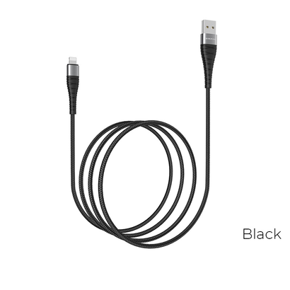Дата-кабель BOROFONE BX32 Munificent Lightning, 1м (чёрный)