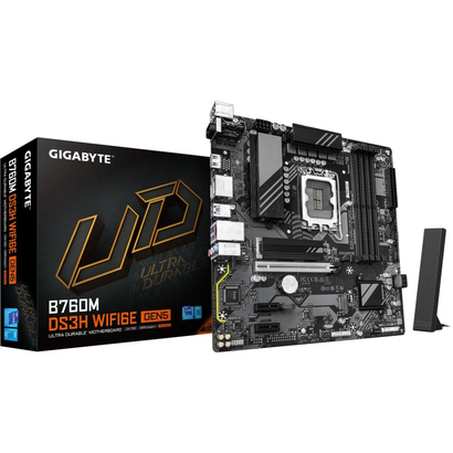 Mат.плата GIGABYTE S1700 B760M DS3H WF6E GEN5 D5