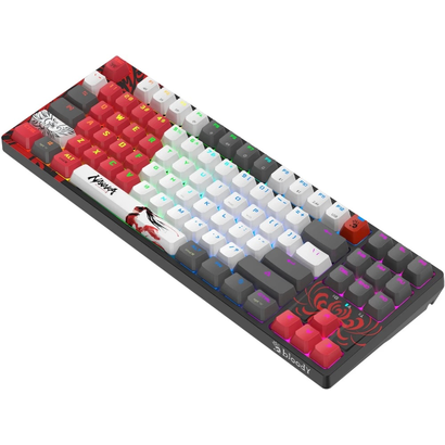 Игровая клавиатура A4Tech Bloody WS87 Naraka черный/красный