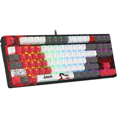 Игровая клавиатура A4Tech Bloody WS87 Naraka черный/красный