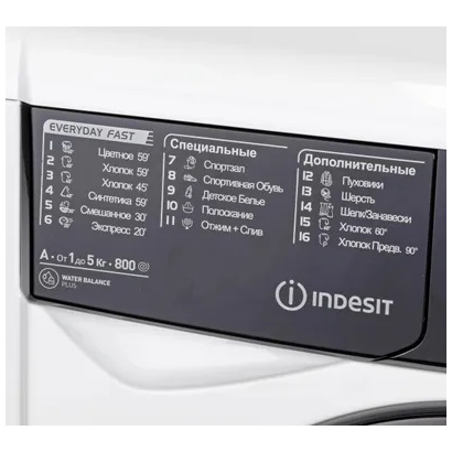 Стиральная машина Indesit EWSB 5085 BK CIS белый
