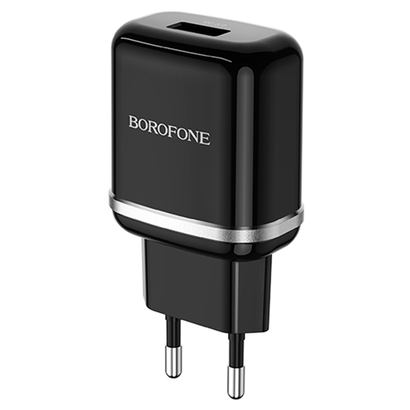 СЗУ Borofone BA36A High speed single port QC3.0, black