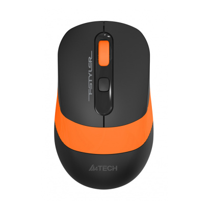 Мышь A4Tech Fstyler FG10S черный/оранжевый
