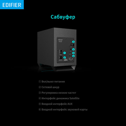 Акустическая система 2.1 BT Edifier G1500 MAX 30Вт