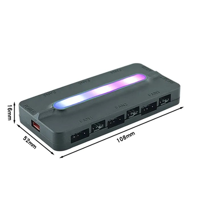 Контроллер вентиляторов  HUB ARGB 3+4 pin
