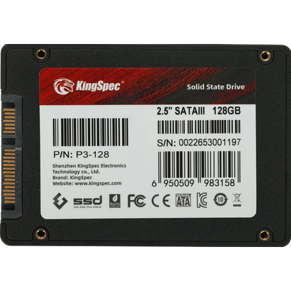 SSD 2.5'' 128Gb KingSpec P3-128